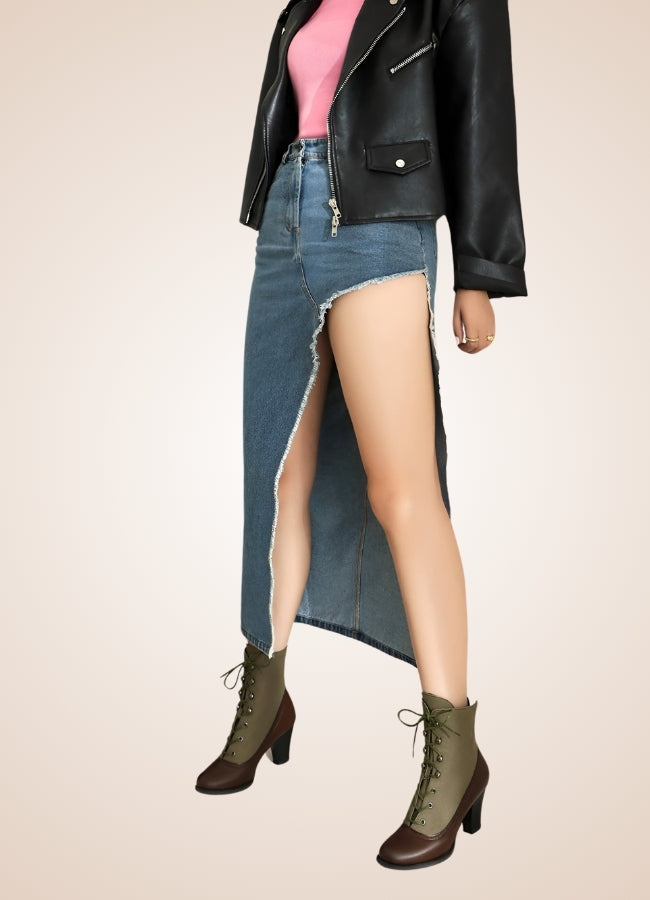 Chunky Heel Steampunk Boots UK