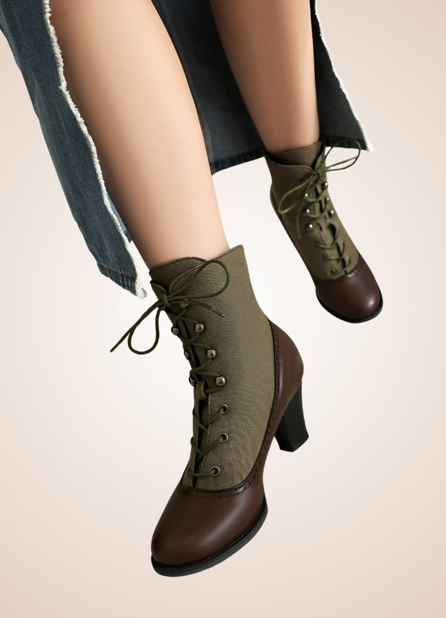Chunky Heel Steampunk Boots UK