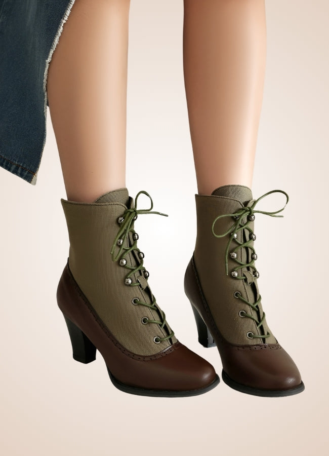 Chunky Heel Steampunk Boots UK