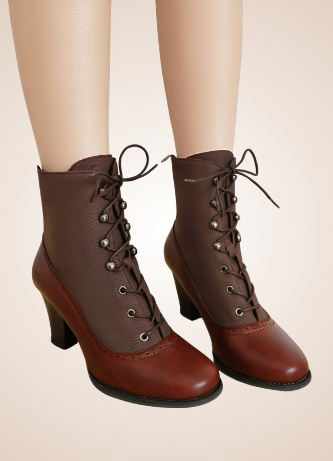 Chunky Heel Steampunk Boots UK