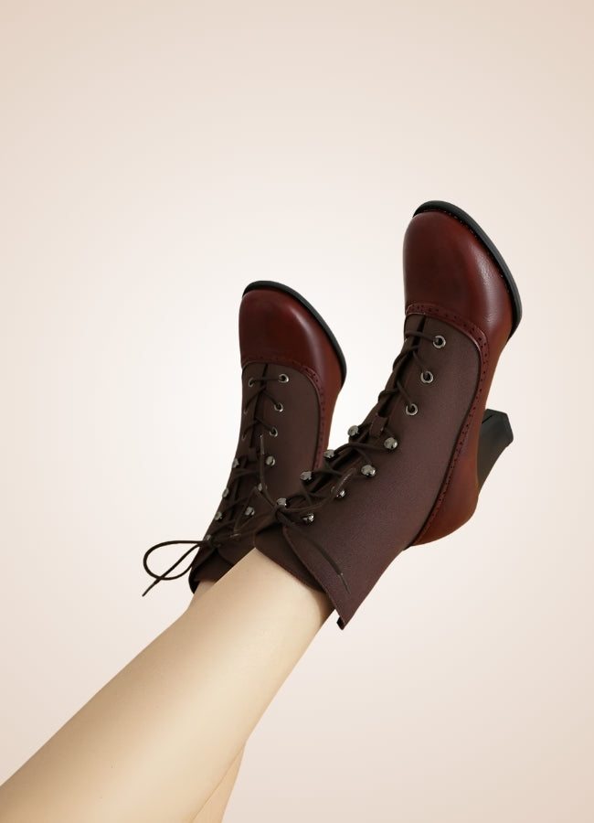 Chunky Heel Steampunk Boots UK