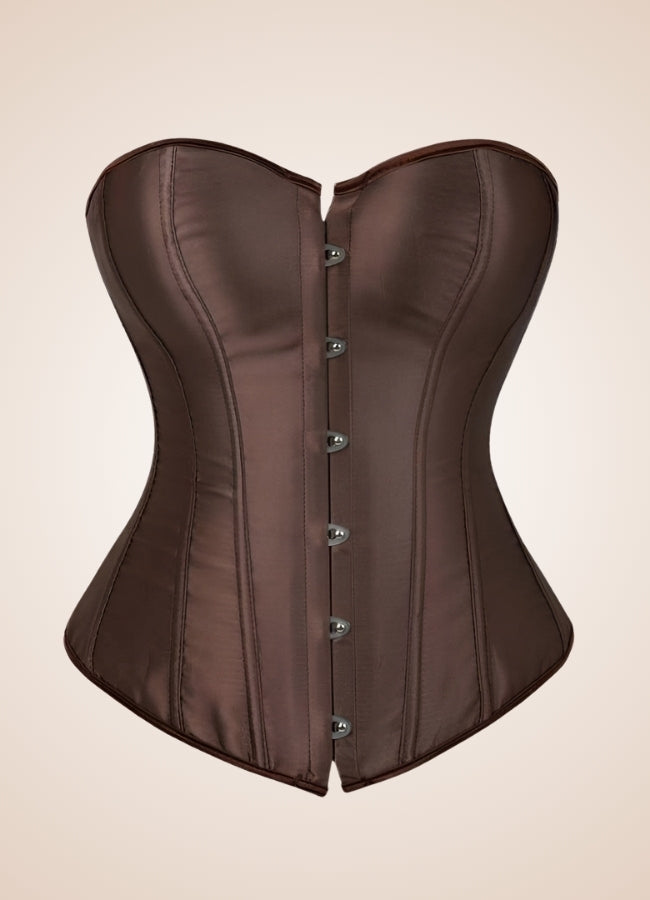 Classic Brown Steampunk Corset UK