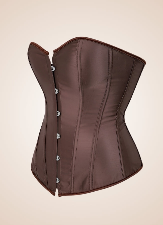 Classic Brown Steampunk Corset UK