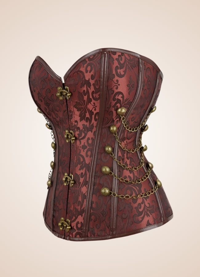 Classic Steampunk Chain Corset UK