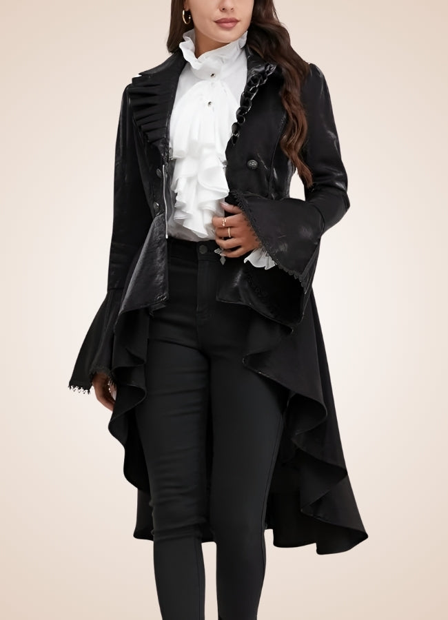 Classic Victorian Steampunk Women's Coat UK