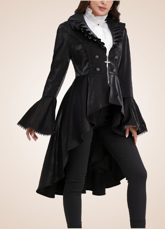 Classic Victorian Steampunk Women's Coat UK