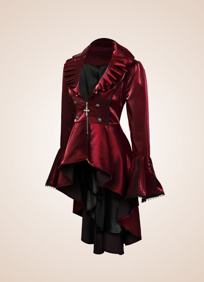 Classic Victorian Steampunk Women's Coat UK