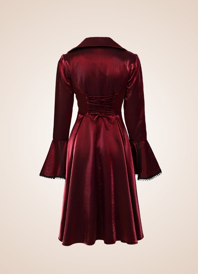 Classic Victorian Steampunk Women's Coat UK