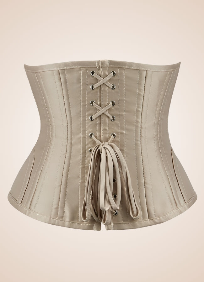 Cream Steampunk Corset UK