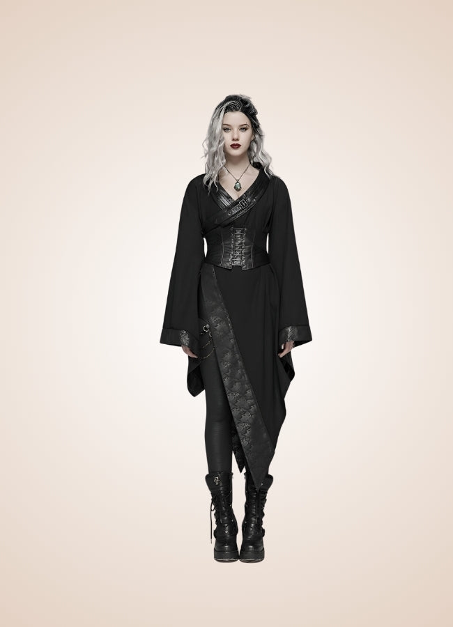 Dark Goth Punk Long Dress UK