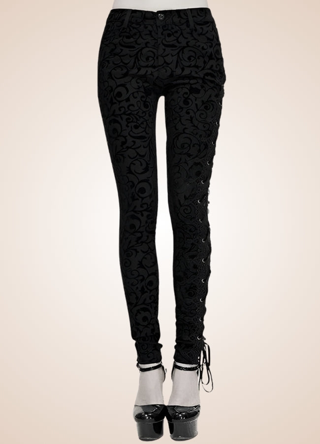 Devil Gothic Skinny Pants UK