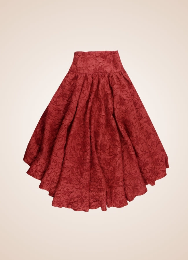 Double Layer Pleated Steampunk Skirt UK