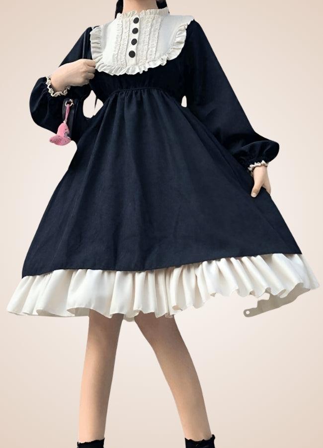 Double Layer Steampunk Lolita Dress UK