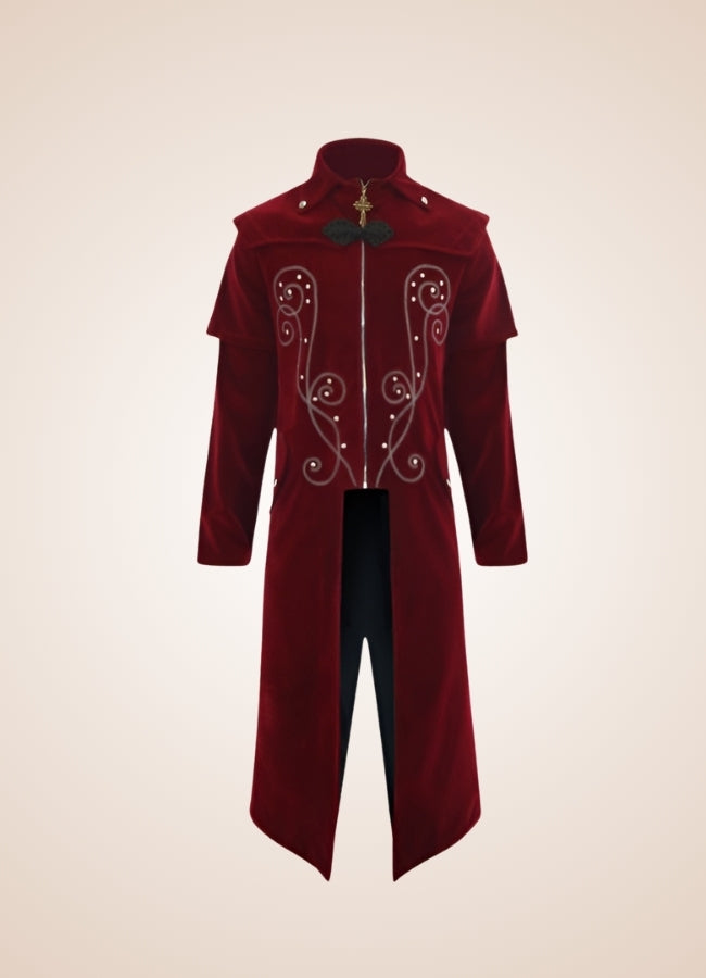 Embroidered Steampunk Frock Coat UK
