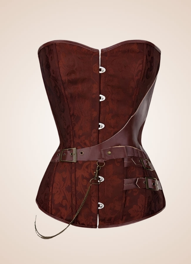 Flower Pattern Pirate Corset UK