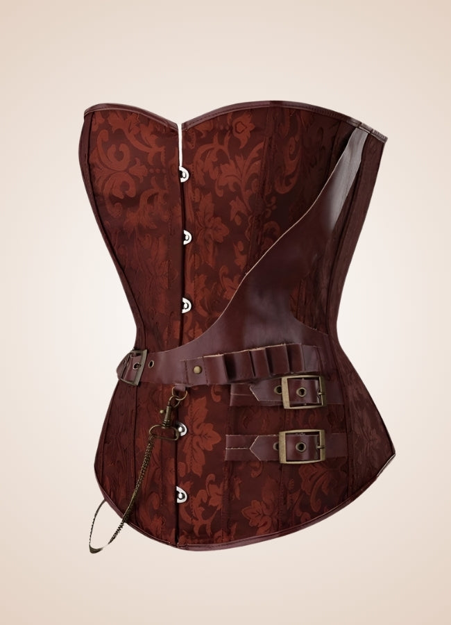 Flower Pattern Pirate Corset UK