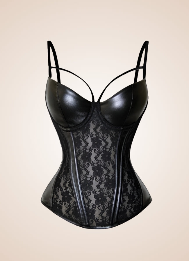 Flower Pattern Steampunk Bustier UK