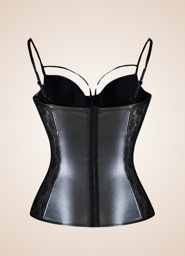 Flower Pattern Steampunk Bustier UK