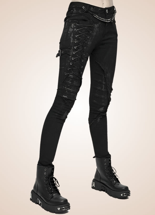 Goth Lolita Skinny Pants UK