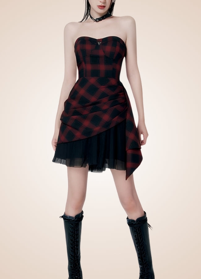 Goth Punk Mini Dress UK