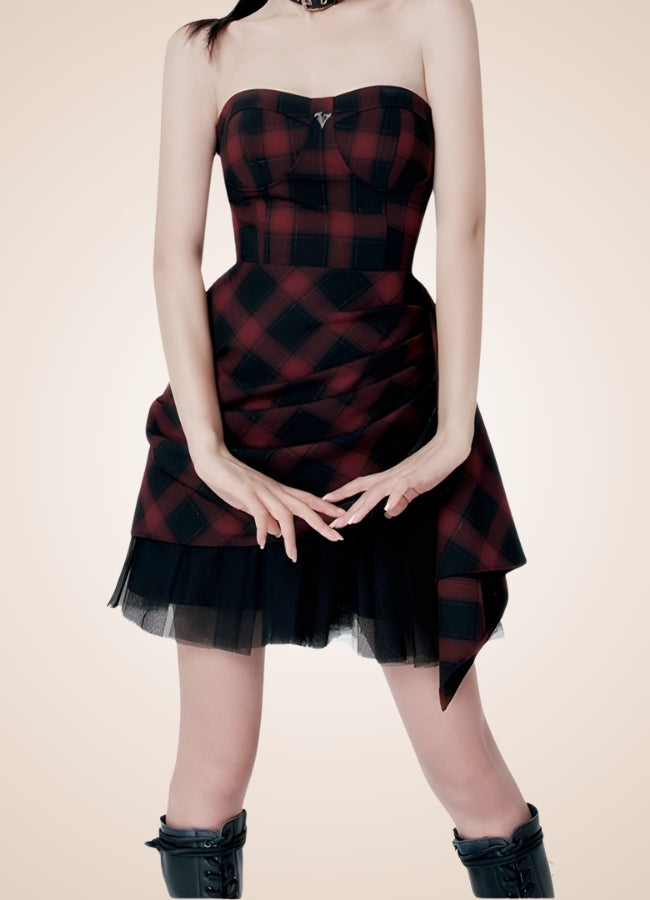Goth Punk Mini Dress UK