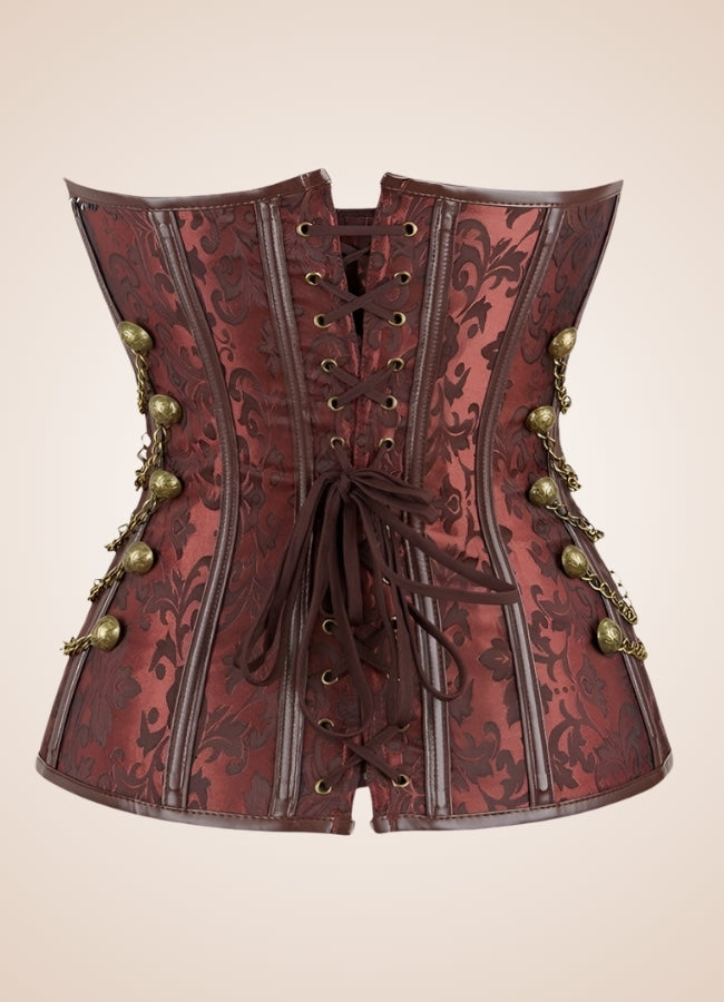 Gothic Chain Steampunk Corset UK