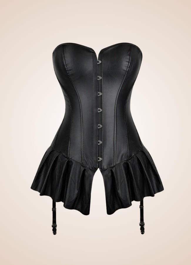 Gothic Faux Leather Corset UK