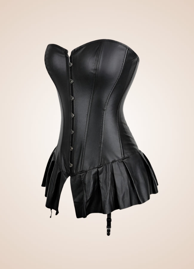 Gothic Faux Leather Corset UK