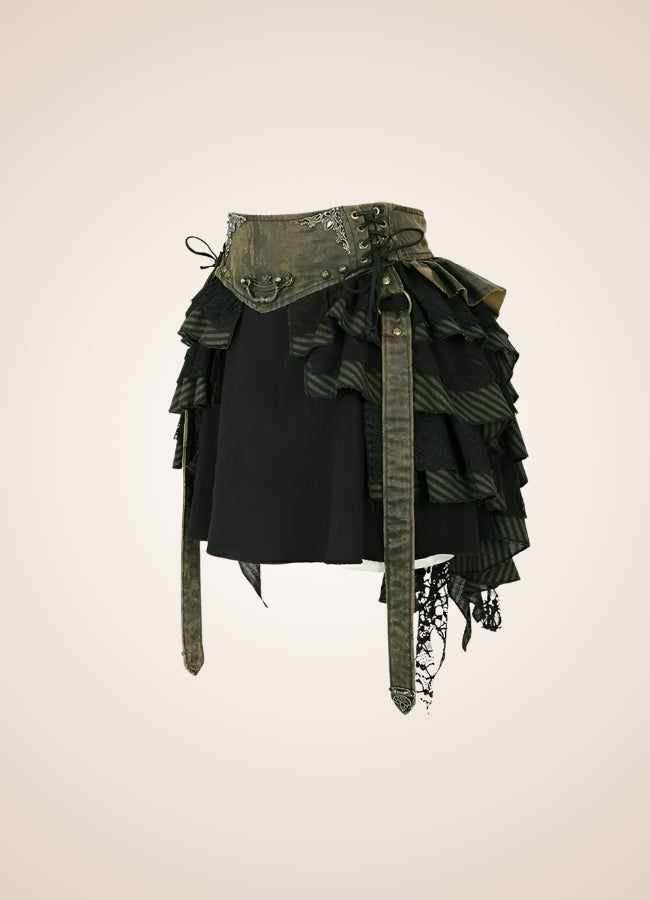 Gothic Flat Bone Lolita Skirt UK