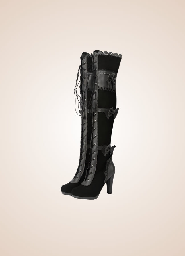 Gothic Over The Knee Boots UK