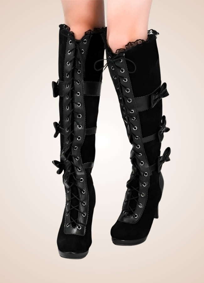 Gothic Over The Knee Boots UK