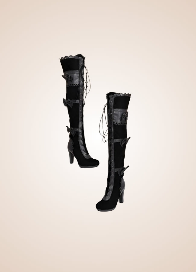Gothic Over The Knee Boots UK