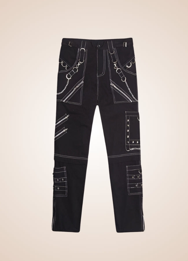 Gothic Punk Rock Rivet Pants UK