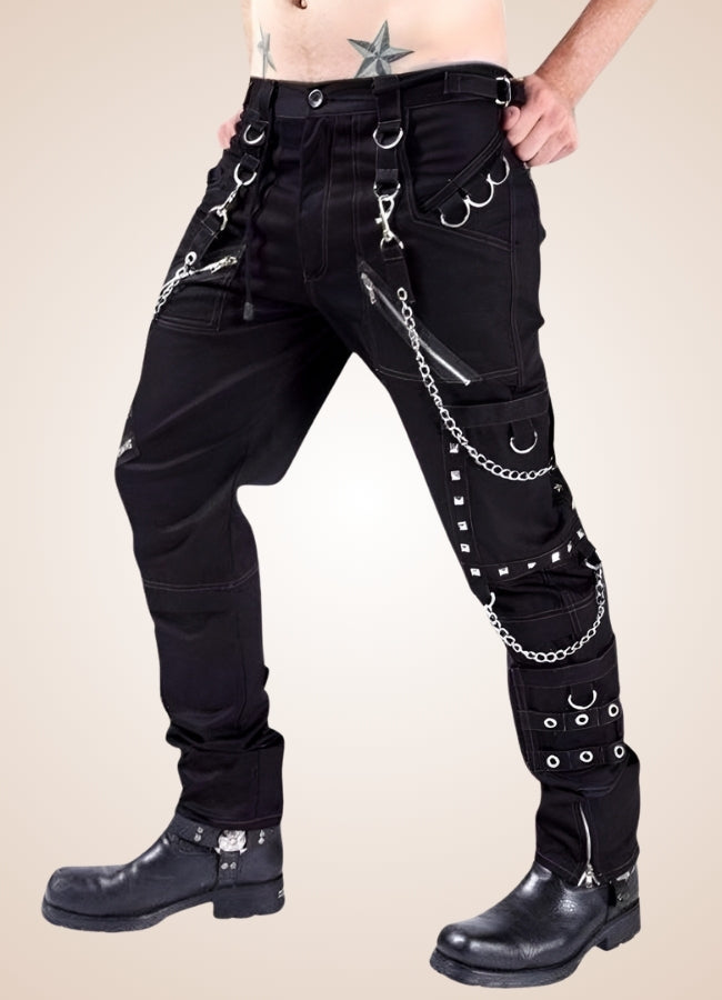 Gothic Punk Rock Rivet Pants UK