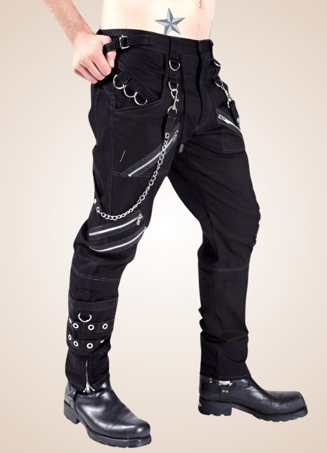 Gothic Punk Rock Rivet Pants UK