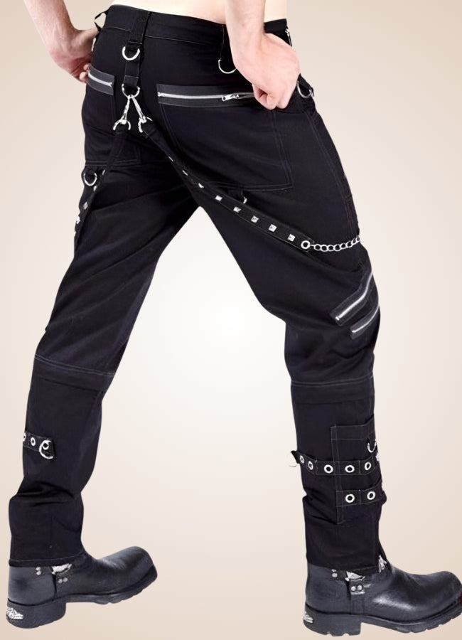 Gothic Punk Rock Rivet Pants UK