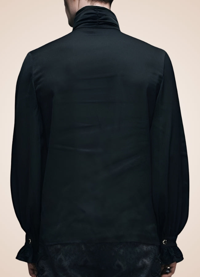 Gothic Ruffle Steampunk Shirt UK