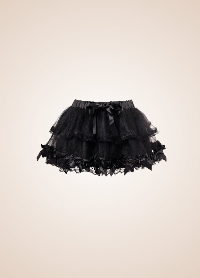 Gothic Ruffled Mini Skirt UK