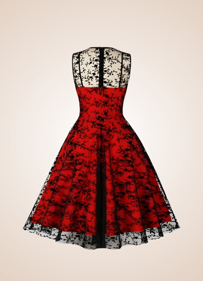 Gothic Sleeveless Mesh Dress UK