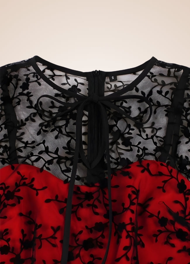 Gothic Sleeveless Mesh Dress UK