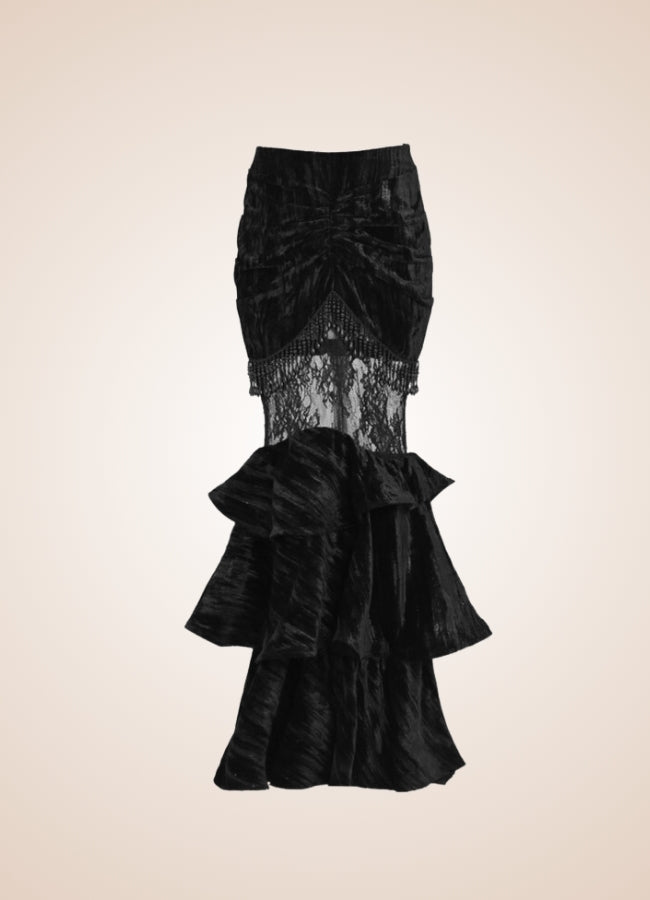Gothic Steampunk Long Skirt UK