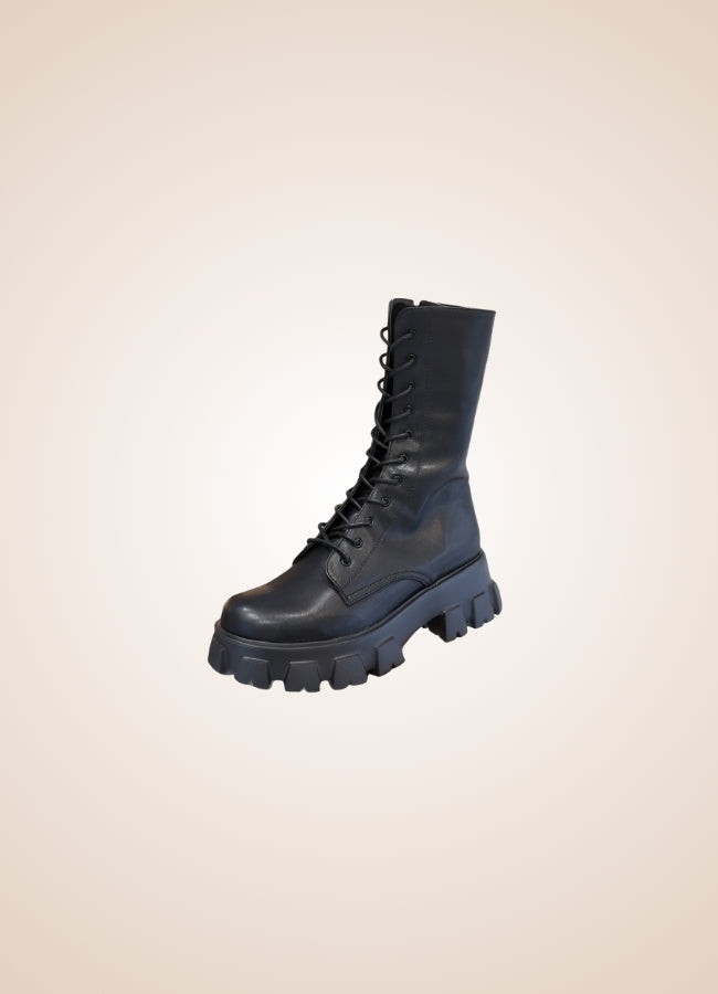 Gothic Steampunk Mid Calf Boots UK
