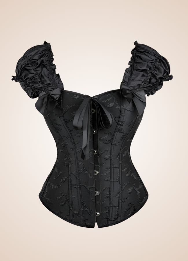 Gothic Steampunk Ruffled Corset UK