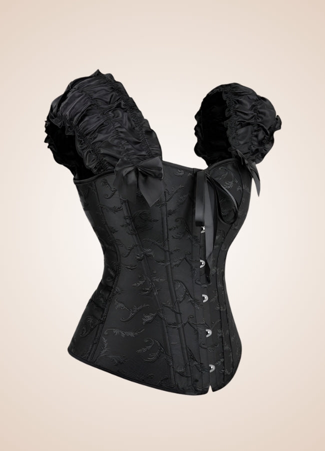 Gothic Steampunk Ruffled Corset UK