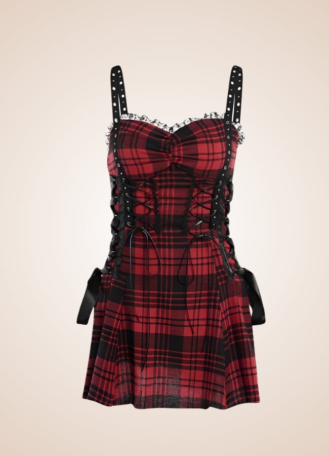 Gothic Style Mini Dress UK