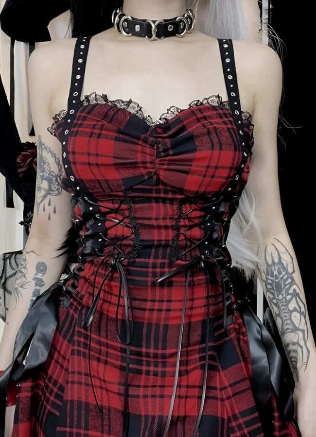 Gothic Style Mini Dress UK