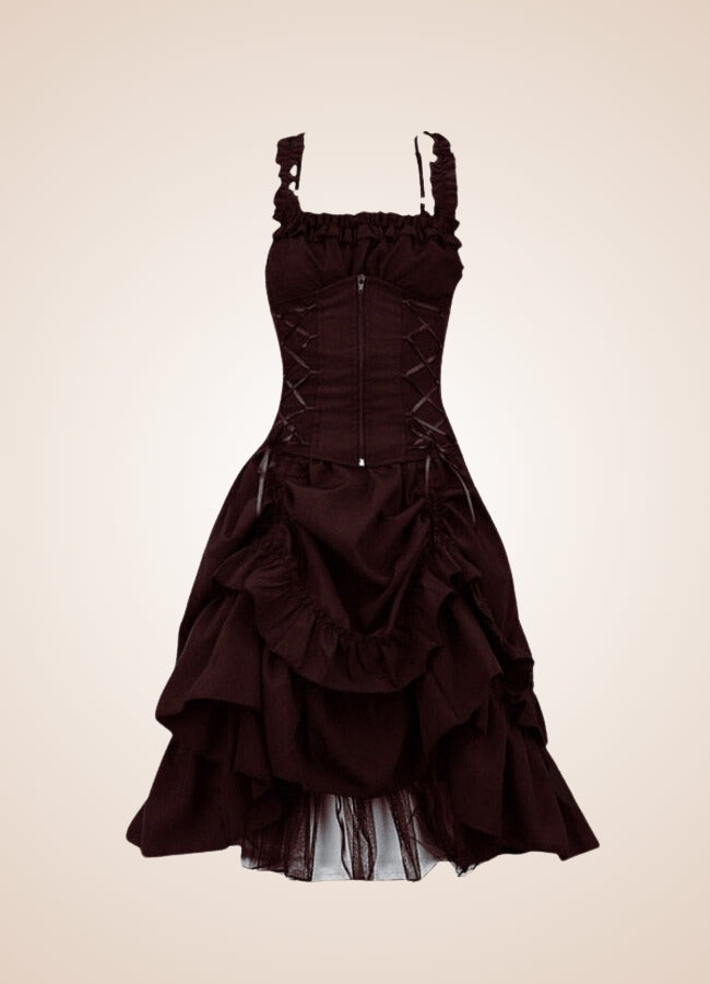 Gothic Victorian Long Dress UK