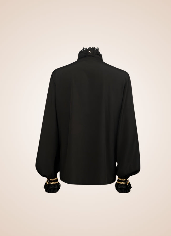 Gothic Vintage Black Shirt UK