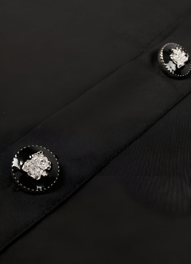 Gothic Vintage Black Shirt UK