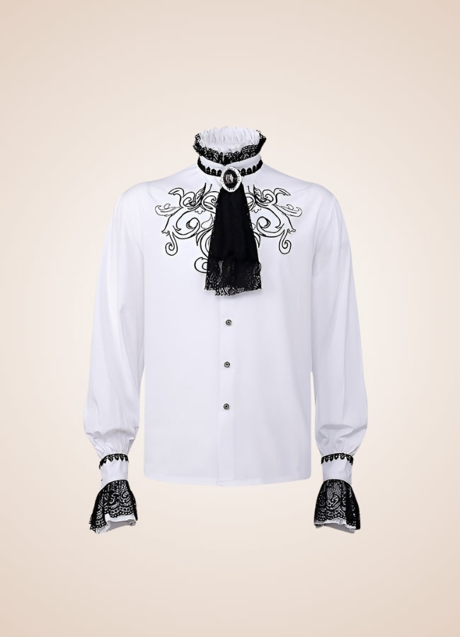 Gothic Vintage White Shirt UK